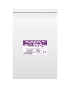 ถุง OPP ยี่ห้อ Pure Pack พร้อมเทปกาว ขนาด T 24-33.2 (ขนาดซองจดหมายเบอร์ 2) บรรจุ 100 ถุงต่อแพ็ค