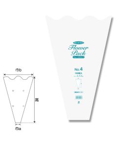 N Flower Pack No.4 Wave type  ถุงละ 100 แผ่น