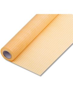 ม้วนกระดาษห่อดอกไม้ ลาย F-wrap ลาย R-check สีแอปริคอต