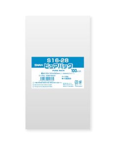 ถุง OPP, Pure Pack S, ขนาด 16-28 นิ้ว, 100 ชิ้น