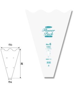 N Flower Pack No.6 Wave type  ถุงละ 100 แผ่น