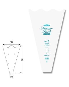 N Flower Pack NO.5 Wave type  ถุงละ 100 แผ่น