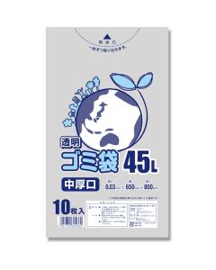 Garbage bags LD Clear Medium 45L ถุงละ 10 แผ่น