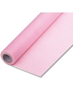 ม้วนกระดาษห่อดอกไม้ ลาย F-wrap ลาย R-check สีปะการัง