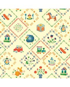 กระดาษห่อของขวัญ ลายบ้านแบบสเตนซิล ขนาดครึ่งแผ่น 100 แผ่น