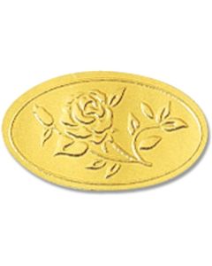 ซีลปิดของขวัญ ลายกุหลาบวงรี จำนวน 204 ชิ้น