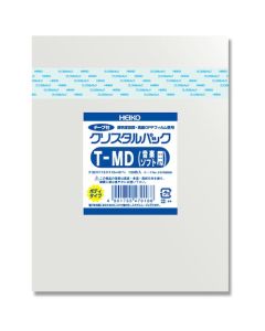 ถุง OPP, แพ็คคริสตัล, พร้อมเทป, ตัวเครื่องแบบ T, สำหรับ MD (ซอฟต์แวร์ดนตรี), แพ็คละ 100 ชิ้น