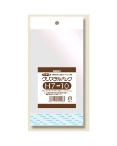 ถุง OPP แบบใส มีหัวกระดาษ ขนาด H 7-10 บรรจุ 100 ชิ้นต่อแพ็ค