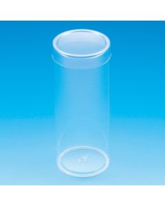 กล่องพลาสติก PET ทรงกระบอก ขนาด 50 x 120 มม. บรรจุ 10 ชิ้นต่อแพ็ค