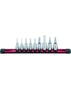 ชุดหัวประแจหกเหลี่ยมขนาด 1/4 นิ้ว (9 ชิ้น, 10 ชิ้น)