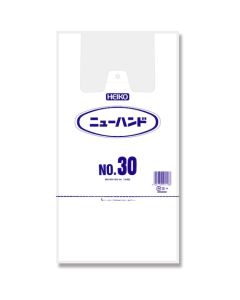 ถุงช้อปปิ้งพลาสติก ยี่ห้อ New Hand Hyper เบอร์ 30 บรรจุ 100 ใบต่อแพ็ค