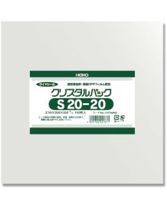 ถุง OPP, Crystal Pack, ขนาด S, 20-20, 100 ชิ้น