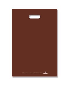 ถุงพลาสติกคุณภาพต่ำ สี HD โพลี สีน้ำตาล มีลายพิมพ์ 30-45 ใบ (สำหรับขนาด B4)