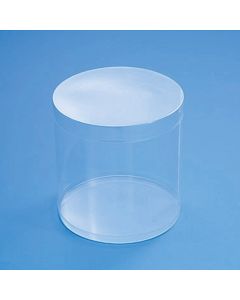 กล่องคริสตัล PVC ทรงกระบอก ขนาด 98 x 100 มม. (สูง) บรรจุ 10 ชิ้น