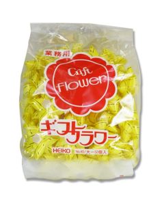 ดอกไม้สำหรับเป็นของขวัญ, สำหรับใช้ในเชิงพาณิชย์, ขนาด 18 มม., สีเหลือง, บรรจุ 50 ชิ้น