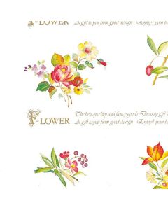 กระดาษห่อของขวัญ ยี่ห้อ Six Flower ขนาดครึ่งแผ่น 50 แผ่น