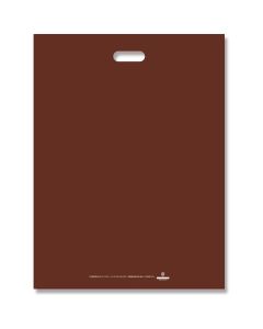 ถุงพลาสติกคุณภาพต่ำ โพลีสี HD สีน้ำตาล มีเครื่องหมาย 45-60