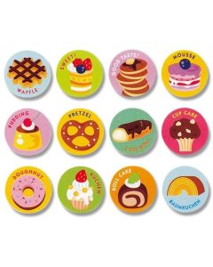 แผ่นปิดผนึกของขวัญสำหรับขนมหวาน 96 ชิ้น