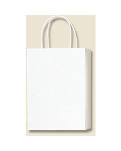 ถุงกระดาษสำหรับช้อปปิ้ง ยี่ห้อ PB Smooth Bag สีขาว ไซส์ S-1 แพ็คละ 10 ใบ