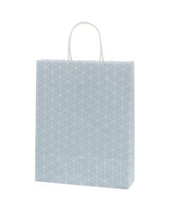 ถุงกระดาษทรงสี่เหลี่ยมจัตุรัส สีเทา สำหรับใส่จี้ 25 ชิ้น (ขนาด MS1)