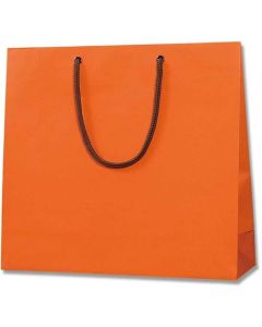 ถุงกระดาษสำหรับช้อปปิ้ง Bright Bag สีส้มเข้ม (MT), GM, แพ็คละ 10 ใบ