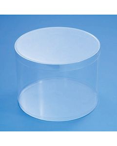 กล่องคริสตัล PVC ทรงกระบอก ขนาดใหญ่ แพ็คละ 10 ชิ้น