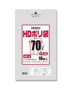 ถุงขยะ HD แบบโปร่งแสง 015 ขนาด 70 ลิตร สีธรรมชาติ แพ็คละ 10 ถุง