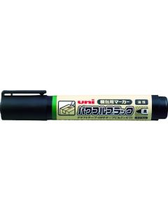 ปากกามาร์คเกอร์ชนิดน้ำมัน หัวกลาง สีดำ สีดำเข้ม