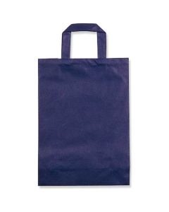 ถุงผ้าโท้ท รุ่น F-Bag สีน้ำเงินเข้ม ขนาดกลาง แพ็คละ 10 ใบ