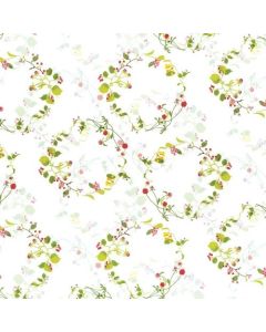 กระดาษห่อของขวัญ ลายดอกไม้ "Flower Concerto" ขนาดครึ่งแผ่น 50 แผ่น