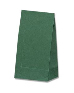 ถุงก้นสี่เหลี่ยม ไม่ฟอกสี สีเขียว เบอร์ 4 บรรจุ 100 ชิ้นต่อแพ็ค