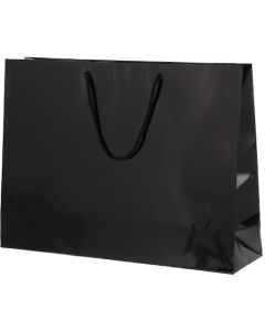 ถุงกระดาษช้อปปิ้ง Bright Bag สีดำ ยี่ห้อ Y2 แพ็คละ 10 ใบ