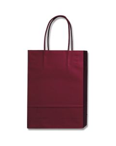 ถุงกระดาษสำหรับช้อปปิ้ง PB Smooth Bag สีไวน์ (MT) ขนาด S-1 จำนวน 10 ชิ้น