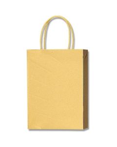 ถุงกระดาษสำหรับช้อปปิ้ง ยี่ห้อ PB Smooth Bag สีทอง รุ่น S-1 แพ็คละ 10 ใบ