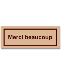 ซีลปิดผนึกของขวัญ MERCI Natural จำนวน 84 ชิ้น