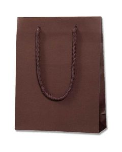 ถุงกระดาษสำหรับช้อปปิ้ง Bright Bag สีน้ำตาลช็อกโกแลต (MT) ขนาด MM บรรจุ 10 ใบ