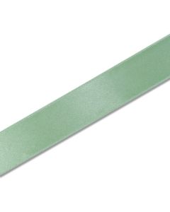 ริบบิ้นผ้าซาตินเส้นเดี่ยว สีเขียวหยก ขนาด 36 x 20 ซม.
