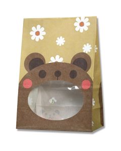 ถุงก้นสี่เหลี่ยม ยี่ห้อ Pack'n Bag ลายหมี ไซส์ S1F จำนวน 50 ชิ้น