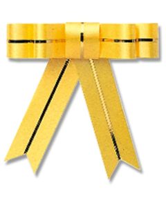 ริบบิ้นผูกเน็คไทใหม่ สีทอง แพ็คละ 50 ชิ้น