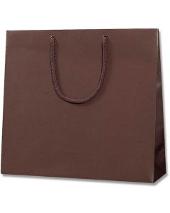 ถุงกระดาษสำหรับช้อปปิ้ง Bright Bag สีน้ำตาลช็อกโกแลต (MT), GM, แพ็คละ 10 ใบ