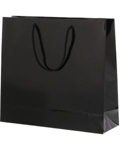 ถุงกระดาษช้อปปิ้ง Bright Bag สีดำ แพ็คละ 10 ใบ
