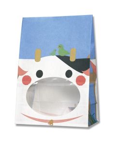 ถุงก้นสี่เหลี่ยม ยี่ห้อ Pack'n Bag ลายวัว ไซส์ S1F จำนวน 50 ชิ้น
