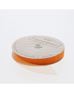 ริบบิ้นผ้าออร์แกนซ่า สีส้ม ขนาด 12 x 15 ซม.