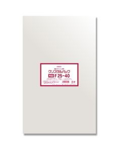 ถุง OPP, Crystal Pack, แบบปิดผนึก, F, 25-40, 100 ชิ้น