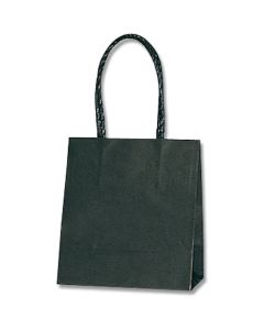 ถุงกระดาษสำหรับช้อปปิ้ง ถุงเรียบ สีดำล้วน ขนาด 15-08 บรรจุแพ็คละ 25 ใบ