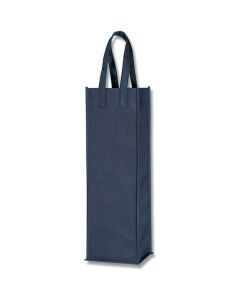 ถุงผ้า F-Bag สำหรับใส่ขวดไวน์ สีน้ำเงินเข้ม แพ็คละ 10 ใบ