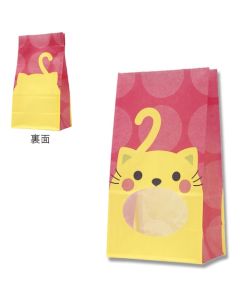 ถุงก้นสี่เหลี่ยม Pack'n Bag ลายแมว เบอร์ 4 จำนวน 50 ชิ้น