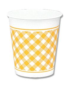 ถ้วยกระดาษ ขนาด 7 ออนซ์ (205 มล.) ลายสก็อต (N gingham)