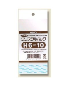 ถุง OPP แบบใส มีหัวกระดาษ ขนาด H จำนวน 6-10 ชิ้น แพ็คละ 100 ชิ้น