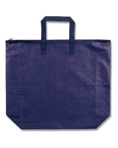 ถุงช้อปปิ้ง F-Bag สีน้ำเงินเข้ม มีซิป ขนาด LL